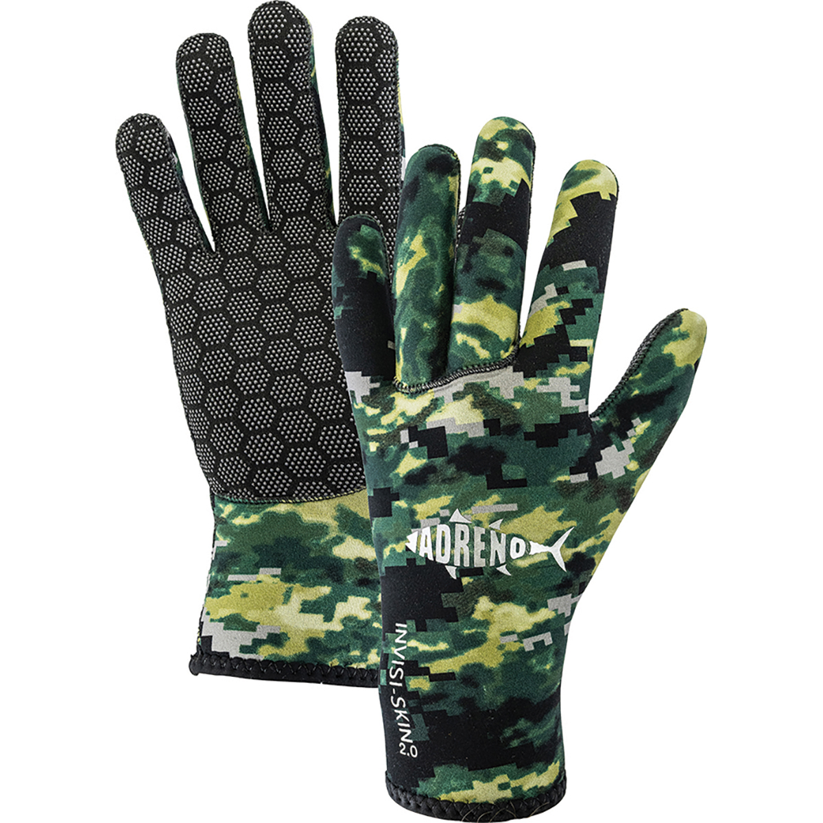 Adreno Invisi-Skin Gloves 2mm Green 2XL