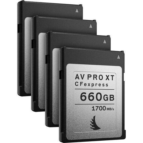 Angelbird AV PRO CFexpress XT 660GB (4 Pack) - Memory Card