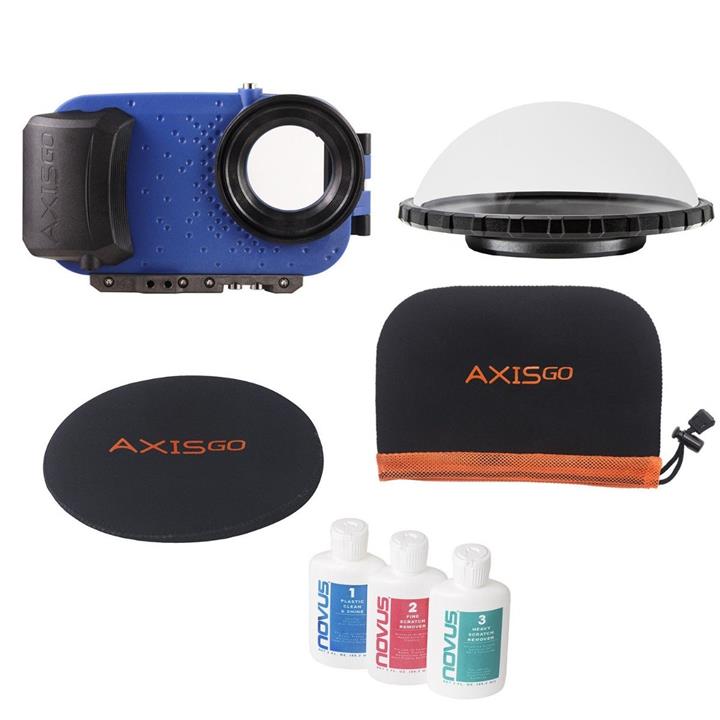 AquaTech AxisGO 11 Pro Max Over Under KIT Water Housing - Ocean Blue