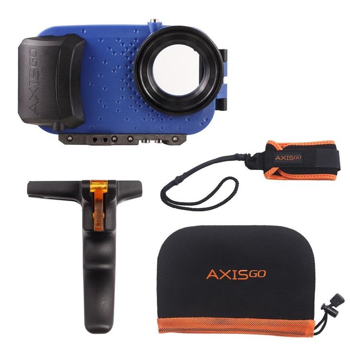 AquaTech AxisGO 11 Pro Max Action KIT Water Housing - Ocean Blue