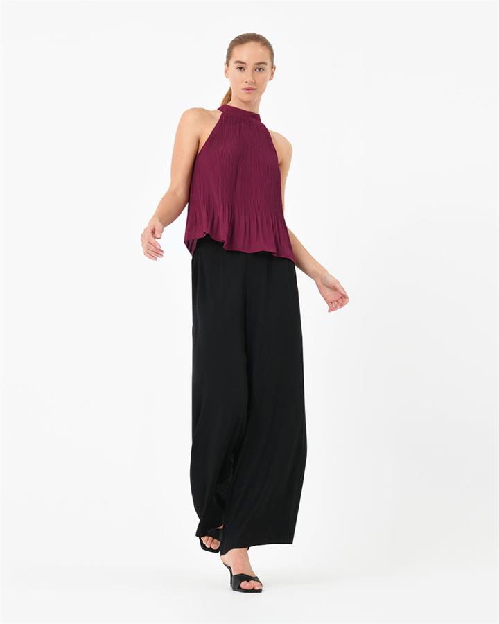 Cannes Pleated Halter Top