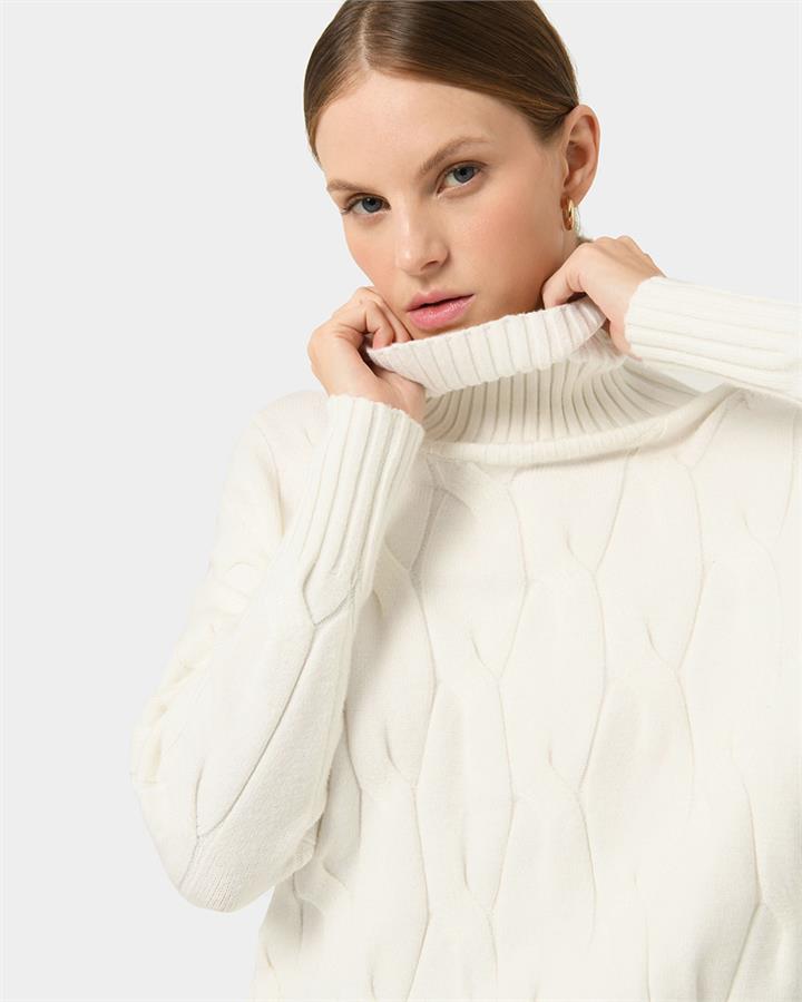 Karma Cable Roll Neck Jumper