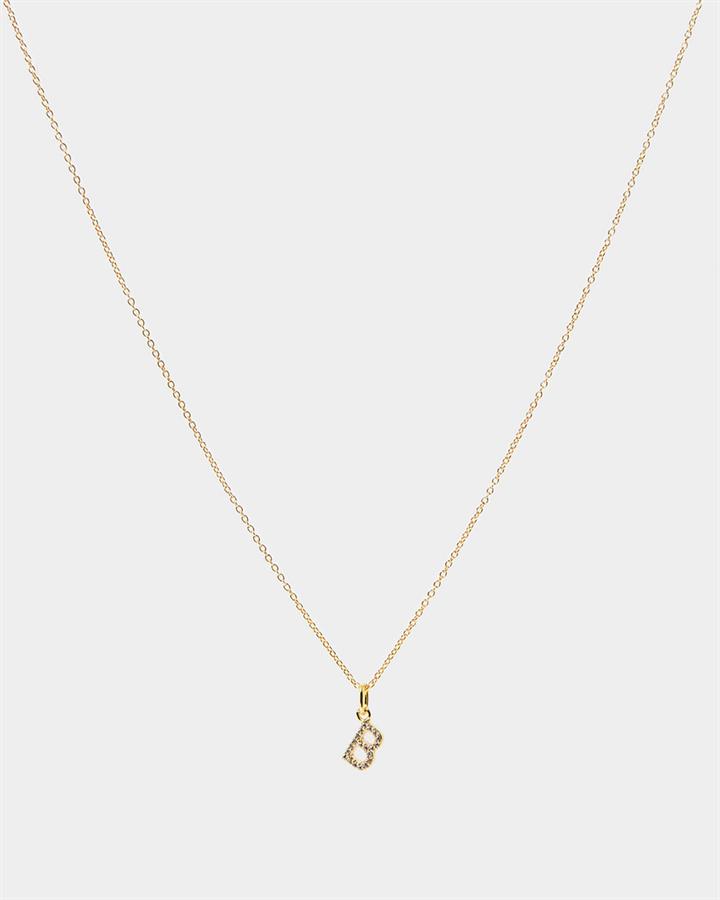 Eliana 16k Gold Plated Initial Necklace