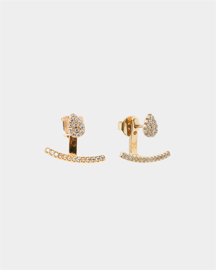 Allie 16k Gold 2 Way Earrings