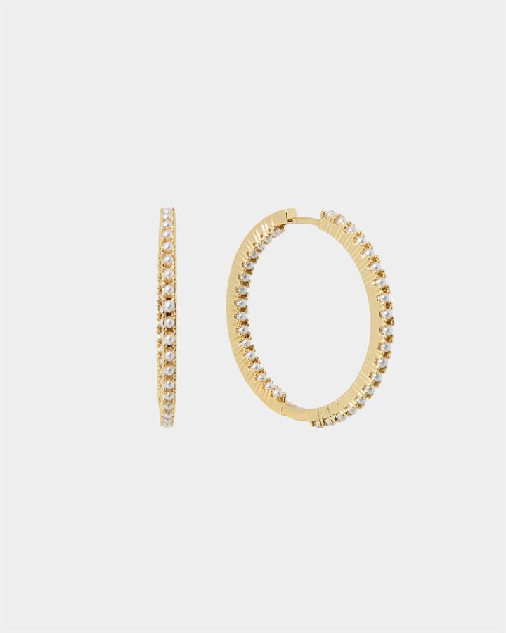Alayah 16k Gold Hoop Earrings