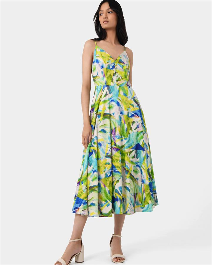Melia Linen-blend Dress