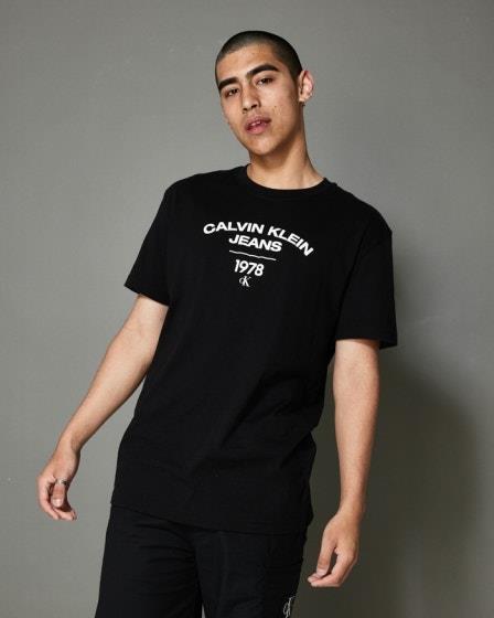 Calvin Klein Varsity Logo T-Shirt Ck Black