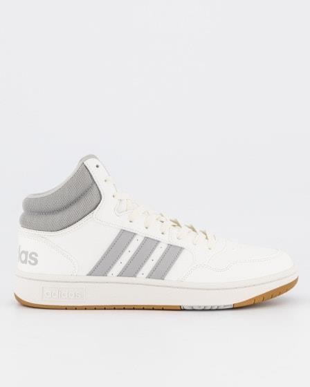 adidas Mens Hoops 3.0 Mid Core White