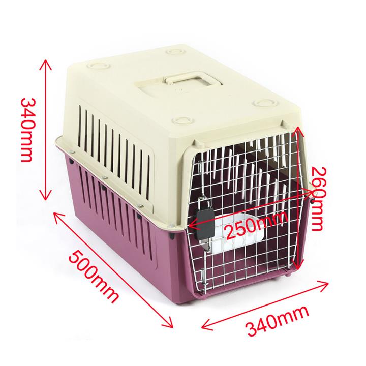 Petset Dog and Cat Pet Carrier Crate Small (Red)