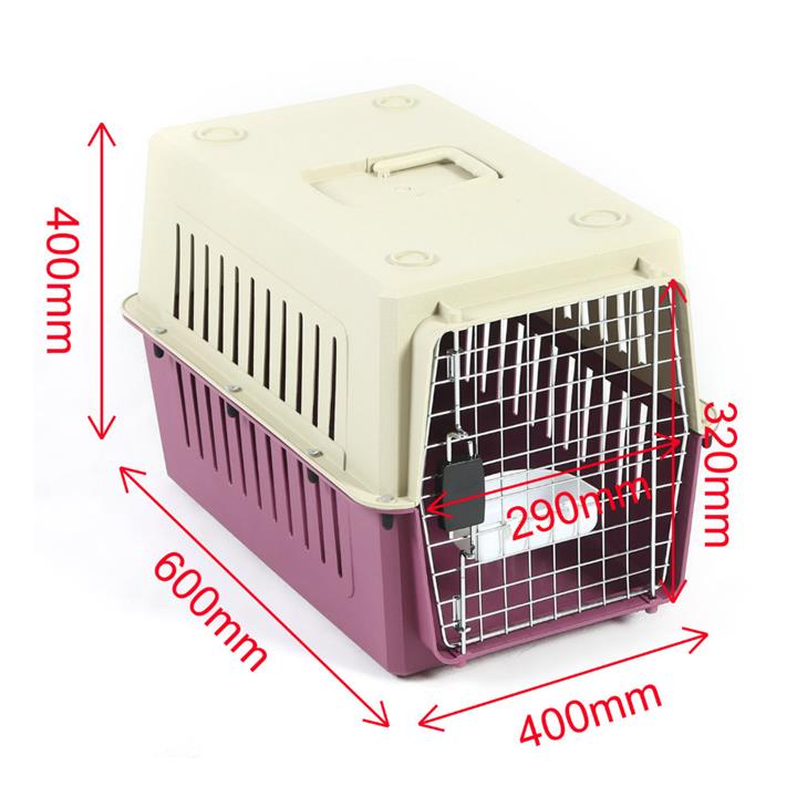 Petset Dog and Cat Pet Carrier Crate Medium (Red)