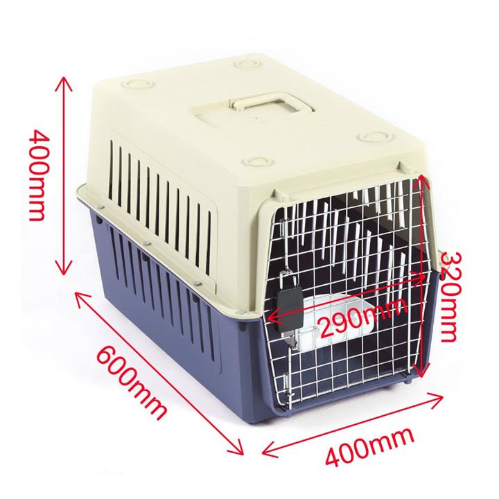 Petset Dog and Cat Pet Carrier Crate Medium (Blue)