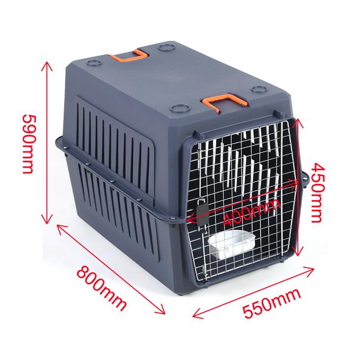 Petset Dog and Cat Pet Carrier Crate Large (Blue)