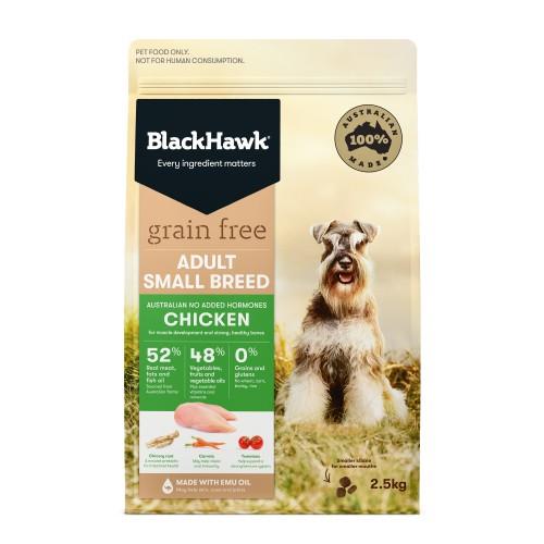 Black Hawk Dog Food Small Breed Adult Grain Free Chicken 2.5kg