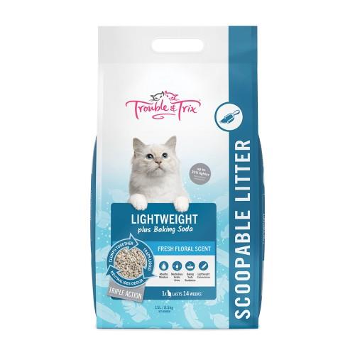Trouble &amp; Trix Light Weight Clumping Litter 15L
