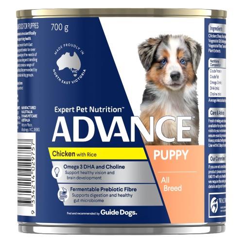 Advance Puppy Chicken and Rice Cans 12 x 700g