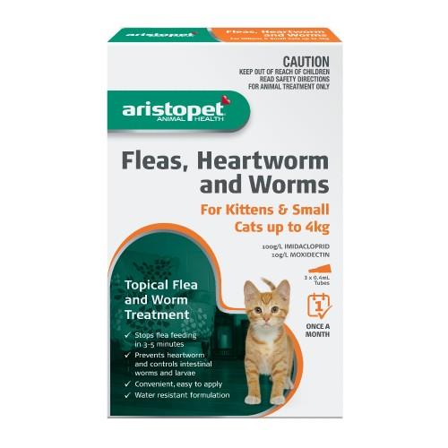 Aristopet Spot-on Treatment for Kittens and Small Cats up to 4kg 3...