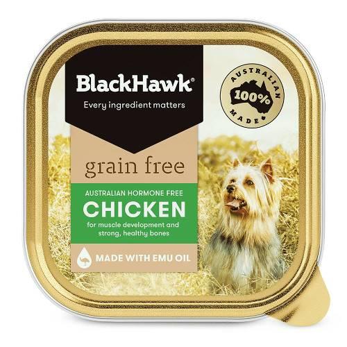 Black Hawk Dog Food Adult Grain Free Chicken Wet Food 9x100g
