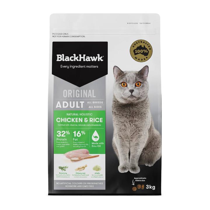Black Hawk Adult Cat Chicken and Rice 3kg