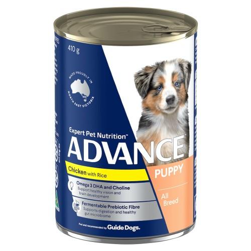 Advance Puppy Chicken and Rice Cans 12 x 410g