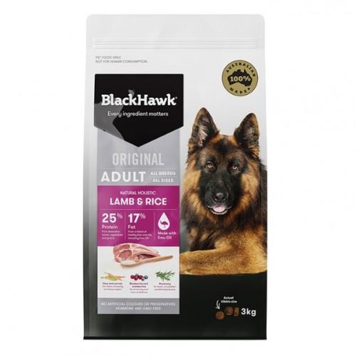 Black Hawk Dog Food Adult Lamb and Rice 3kg