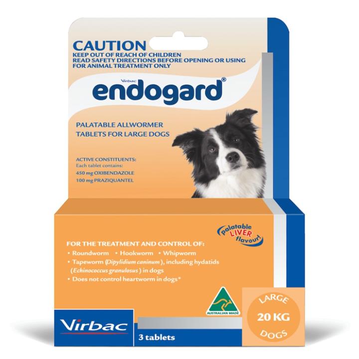 Endogard Large Dogs 20kg+ 3 pack