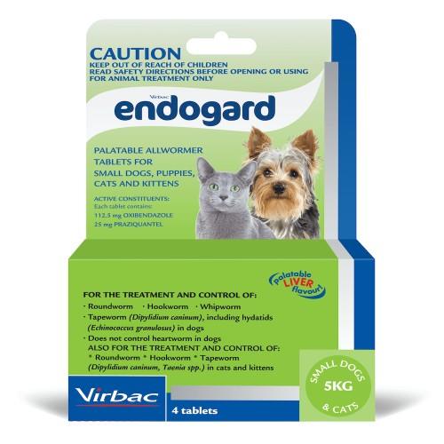 Endogard Small Dogs and Cats 5-10kg 4 pack