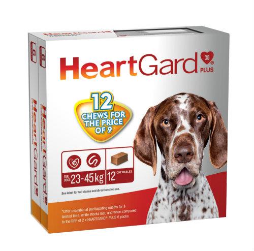 Heartgard Plus 23-45kg Large Brown 12 pack