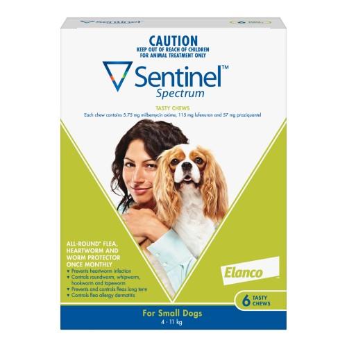 Sentinel Spectrum Chews Small Green 6 pack