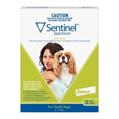 Sentinel Spectrum Chews Small Green 3 pack