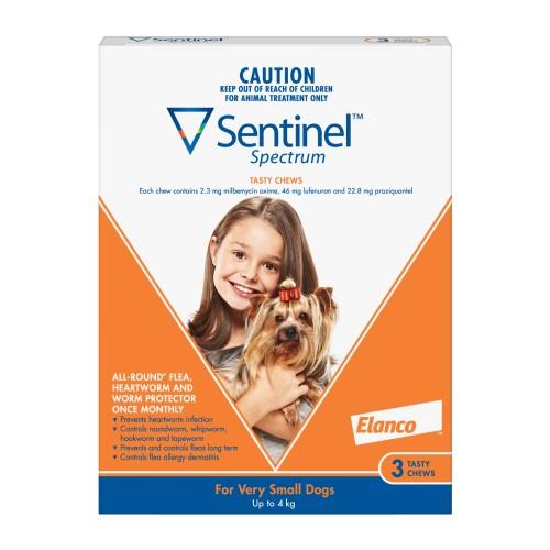 Sentinel Spectrum Chews Very Small Brown 3 pack