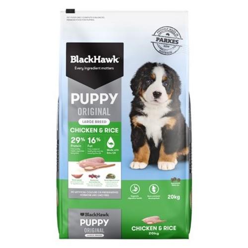 Black Hawk Dog Food Puppy Large Breed Chicken and Rice 20kg
