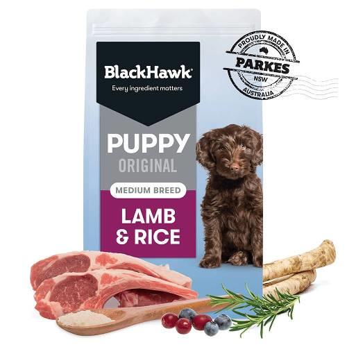 Black Hawk Dog Food Puppy Medium Breed Lamb and Rice 3kg