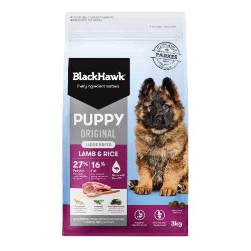 Black Hawk Dog Food Puppy Large Breed Lamb and Rice 20kg