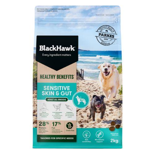 Black Hawk Dog Food Healthy Benefits Sensitive Skin and Gut 2kg