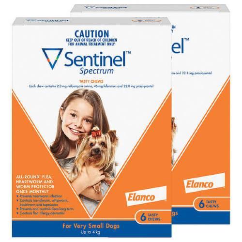 Sentinel Spectrum Chews Very Small Brown 12 pack