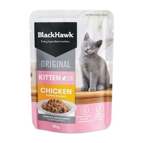 Black Hawk Kitten Chicken in Gravy Pouches