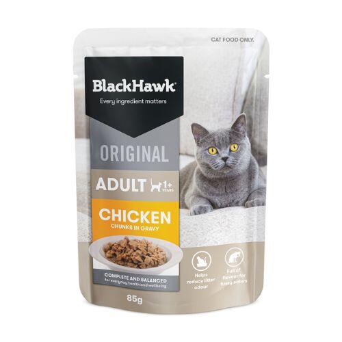 Black Hawk Adult Cat Chicken in Gravy Pouches