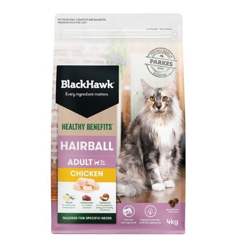 Black Hawk Adult Cat Healthy Benefits Hairball 4kg