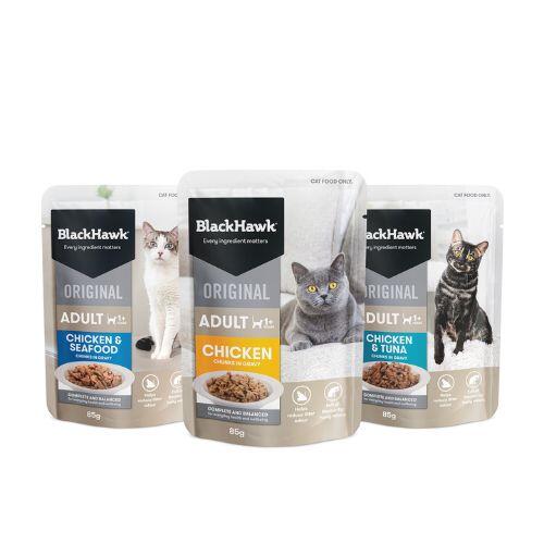 Black Hawk Adult Cat Variety Pack Pouches