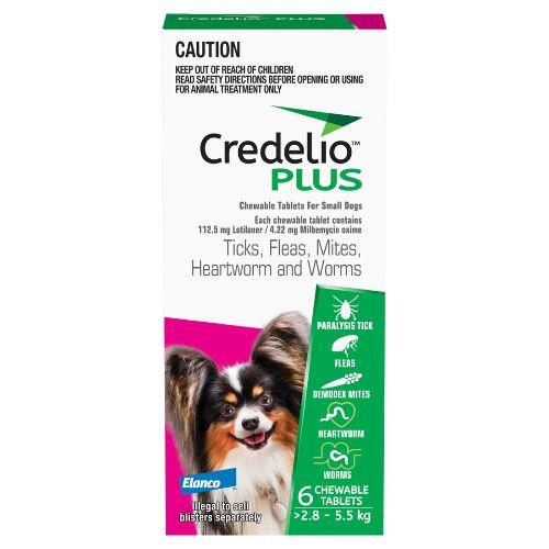 Credelio Plus Small Dog 2.8-5.5kg 6 pack