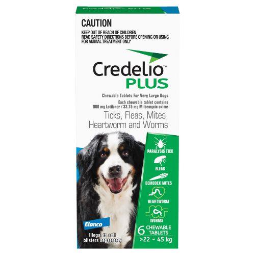 Credelio Plus Extra Large Dog 22-45kg 6 pack