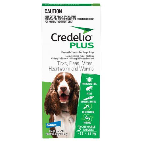 Credelio Plus Large Dog 11-22kg 3 pack
