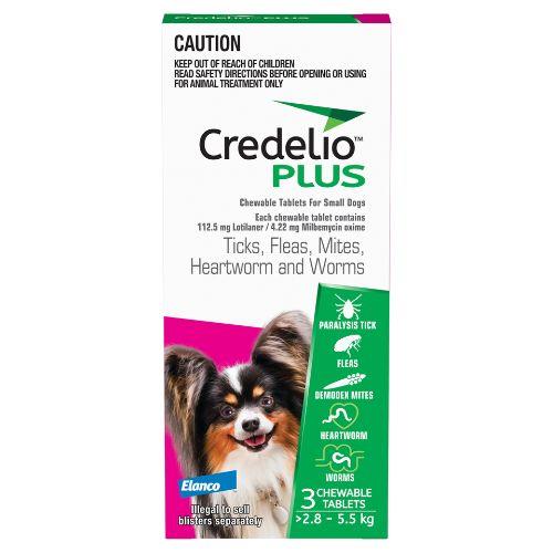 Credelio Plus Small Dog 2.8-5.5kg 3 pack