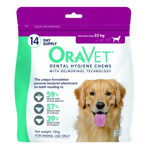 Oravet Dental Chews Large over 23kg 14 chews