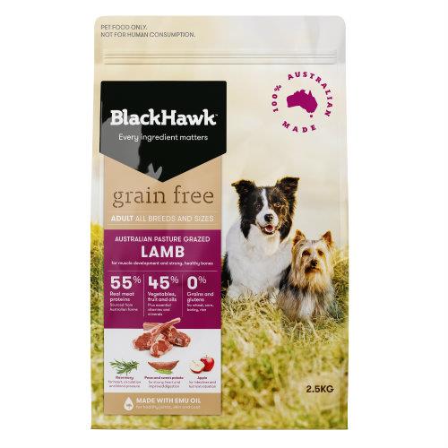Black Hawk Adult Dog Food Grain Free Lamb 2.5kg