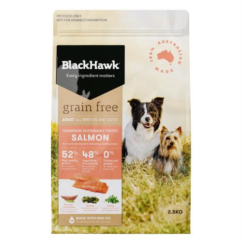 Black Hawk Adult Dog Food Grain Free Salmon 2.5kg