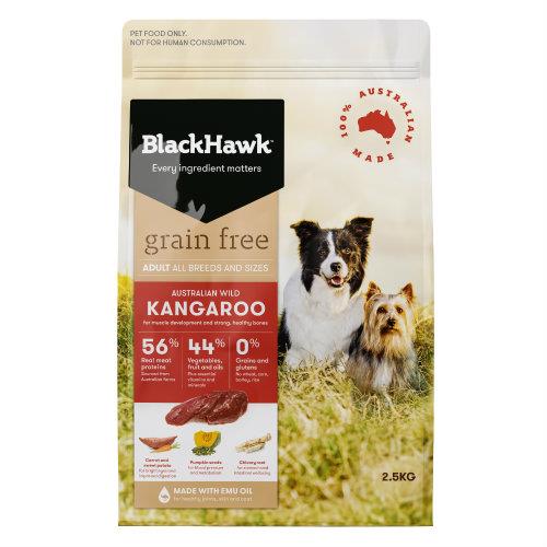 Black Hawk Adult Dog Food Grain Free Kangaroo 2.5kg