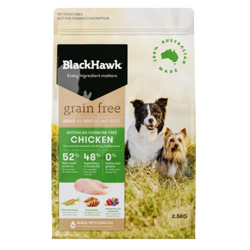 Black Hawk Adult Dog Food Grain Free Chicken 2.5kg