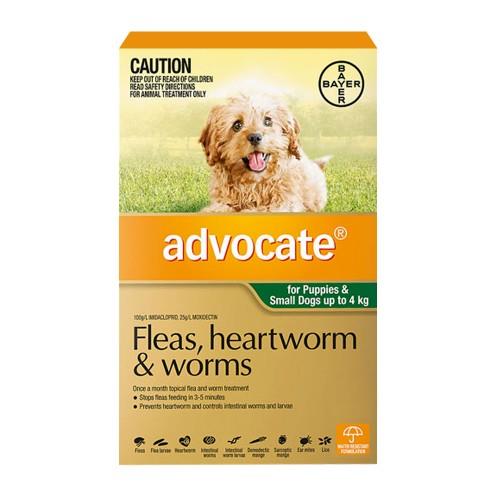 Advocate Puppies and Small Under 4kg Green 1 pack