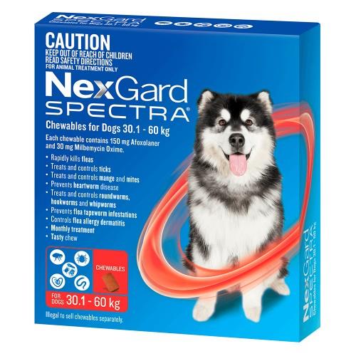 NexGard Spectra Extra Large 30.1-60kg 3 pack